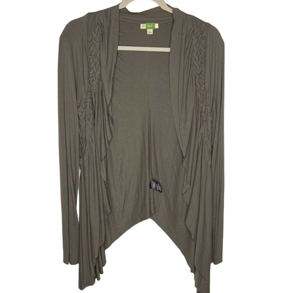 Anthropologie Ett Twa Draped Cardigan‎ Size Medium Green Fairycore Whimsigoth